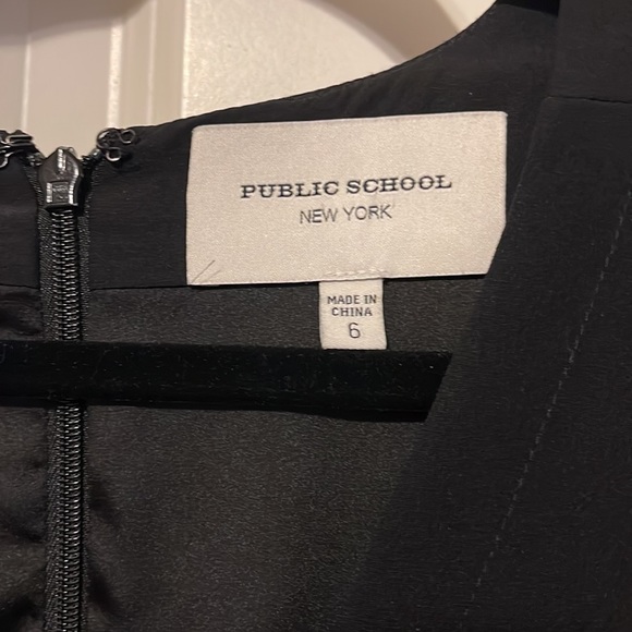 Public School New York long sleeve midi dress with large pleated bottom. - Picture 3 of 5